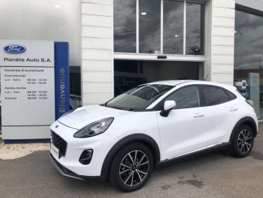 Voir le détail de l'offre de cette FORD Puma 1.0 EcoBoost 125ch mHEV Titanium 6cv de 2020 en vente à partir de 189.72 €  / mois